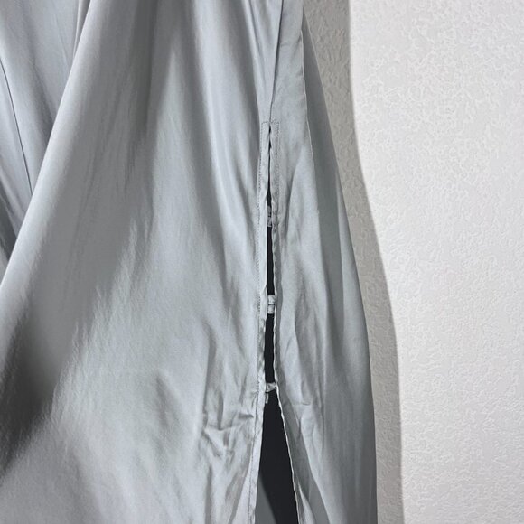 Good American Satin Slip Maxi Skirt Silver Gray Holiday 2X - Picture 5 of 7